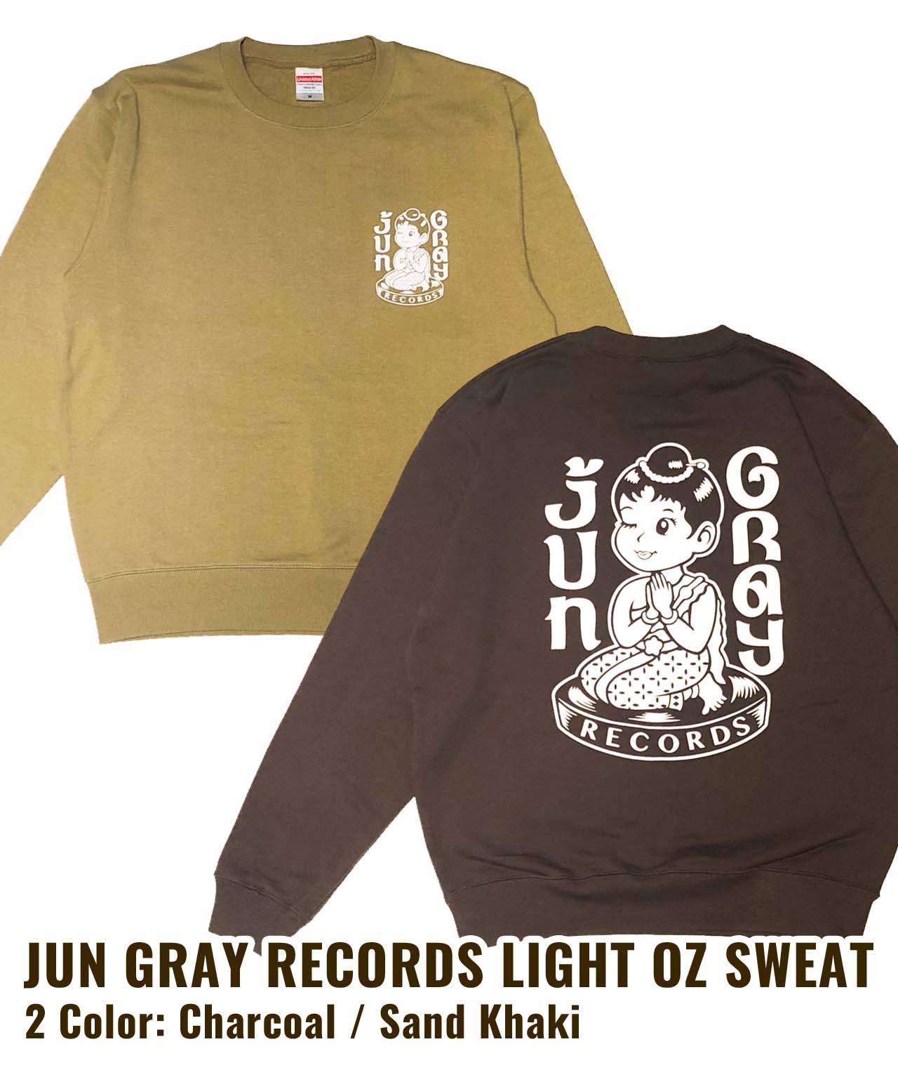 JUN GRAY RECORDS LIGHT OZ SWEAT 販売開始！
